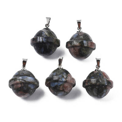Natural Glaucophane Pendants