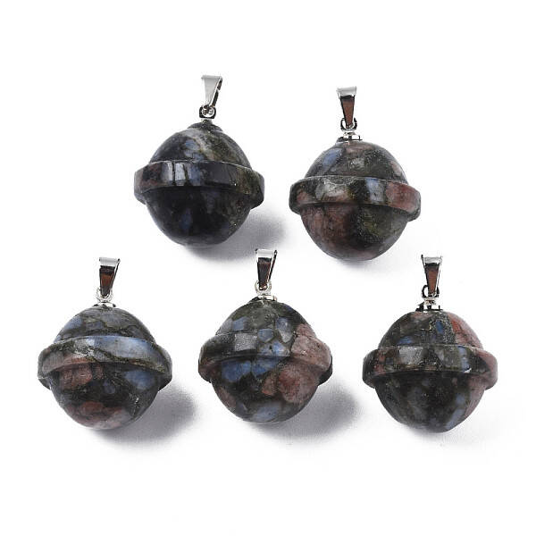 Natural Glaucophane Pendants