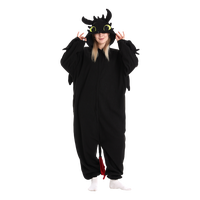 Unisex Cute Dragon Toothless Animal Onesie Pajamas Sleepwear Dragon Halloween Party Costumes Fabric Womenswear christmas paja...