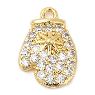 Rack Plating Brass Pave Cubic Zirconia Pendants