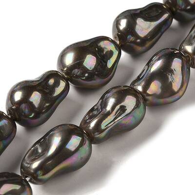 Electroplated Shell Pearl Beads Strands