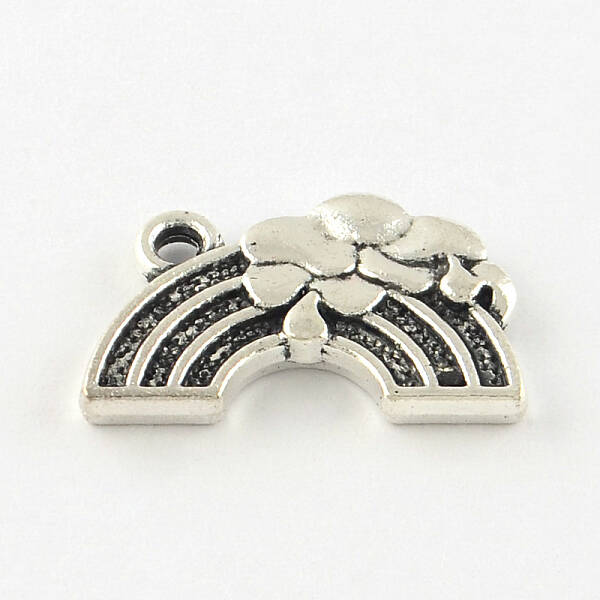 Rainbow Tibetan Style Alloy Pendant Enamel Settings