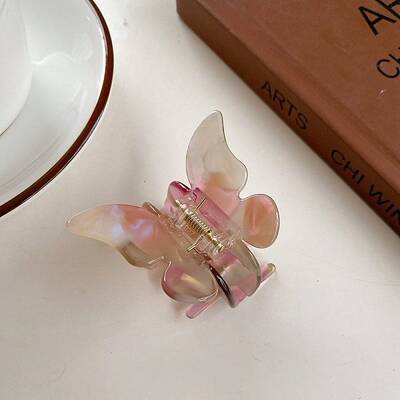 Cellulose Acetate(Resin) Butterfly Hair Claw Clip
