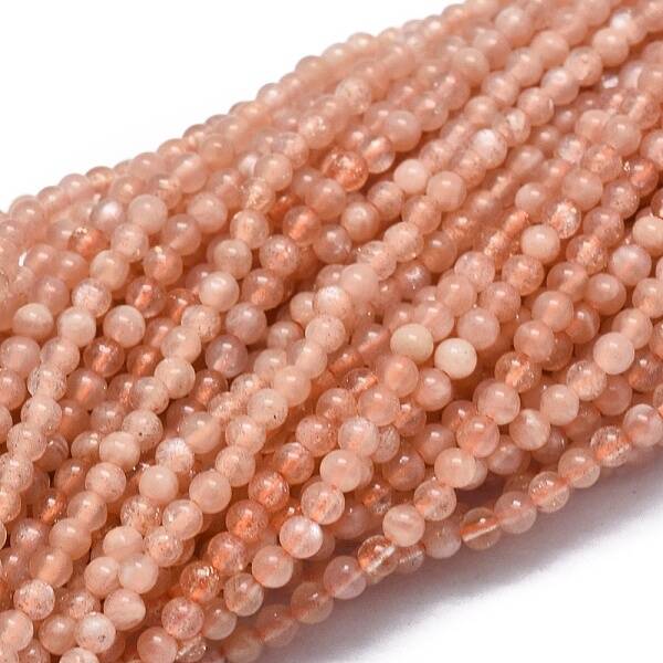 Natural Sunstone Beads Strands