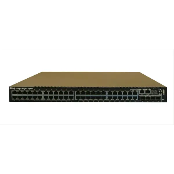 Dell 0F2H9J | PowerConnect 7000 Series 7048P 48 x Ports PoE 10/100/1000Base-T + 4 x SFP+ Ports Layer 3 Managed 1U Rack-mounta...