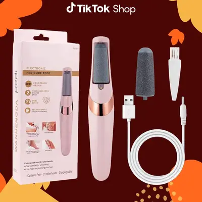 TikTokShopfalldealsforyou Rechargeable Electric Foot Dead Skin Remover, Foot Grinder, Cordless Pedicure Machine, Portable Foo...
