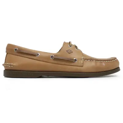 Sperry Authentic Original 2-Eye Full Grain Leather Men's Boat Shoes - Royal Brown Marron Royal - Size:US 12 Men
