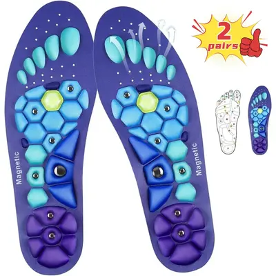 Magnetic Acupressure Insoles for All-Day Comfort – Reflexology Massage Therapy for Foot Fatigue, Magnetic Insoles, Magnetic...