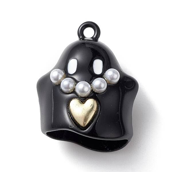 Halloween Spray Painted Alloy Pendants