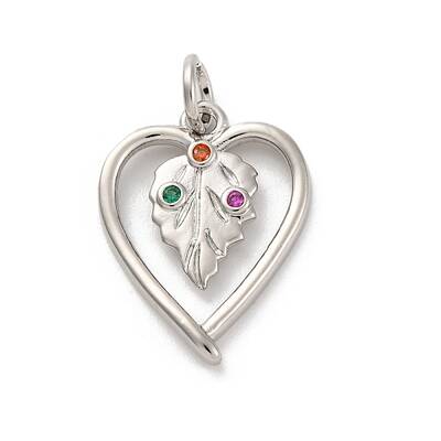 Brass Micro Pave Cubic Zirconia Pendants
