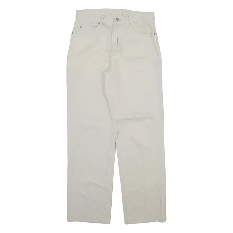 TEDDY'S Mens Trousers Beige Regular Straight W29 L30