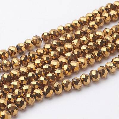Electroplate Glass Beads Strands
