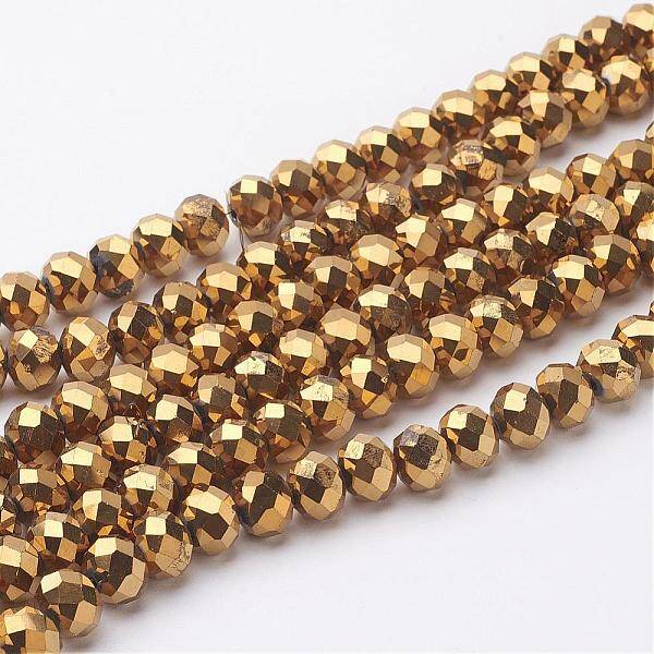 Electroplate Glass Beads Strands