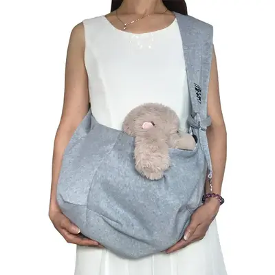 Portable Pet Cross-body Bag, Solid Color Cat Shoulder Bag, Pet Travel Bag For Small Dog & Cat