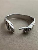 Vintage Simple Hand Of God Ring, Adjustable Size, Fashion Jewelry Accessories for Women & Men, Party Jewelry Gifts