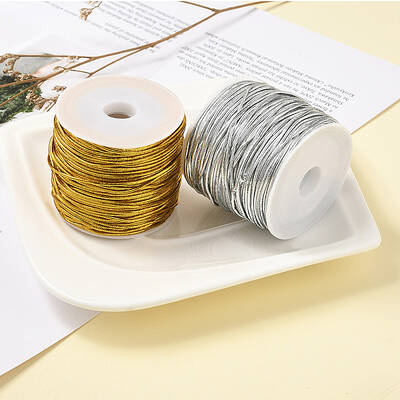 2 Rolls 2 Colors PVC Tubular Synthetic Rubber Cord