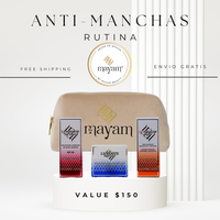Anti Manchas Mexican Skincare Kit (4 pieces) - Dark spot remover anti wrinkle kit Day Cream SPF50+, Vtiamin C Serum, Retinol,...
