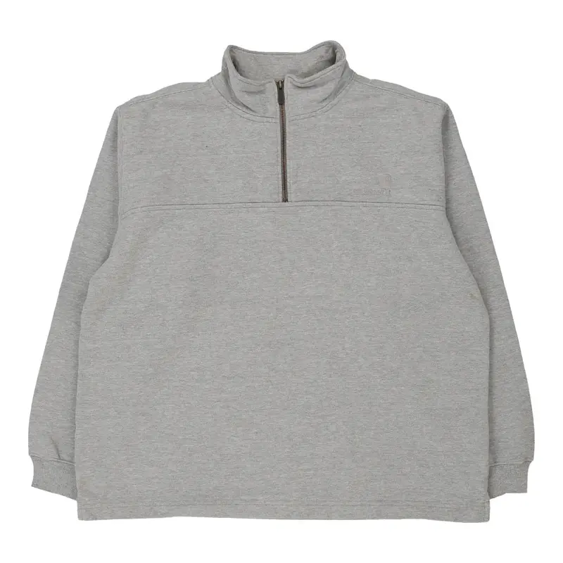 Carhartt 1/4 Zip - Large Grey Cotton Blend