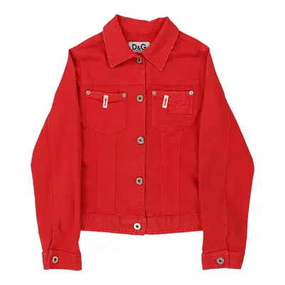 12 Years Dolce & Gabbana Denim Jacket - Medium Red Cotton | Size: medium