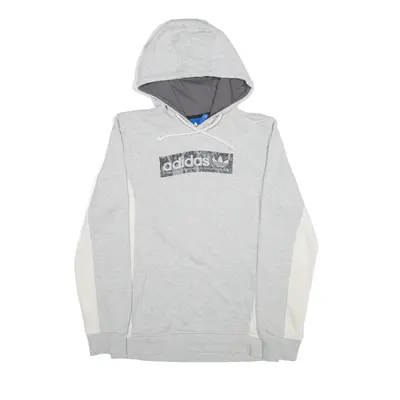 ADIDAS Hoodie Grey Pullover Mens XS