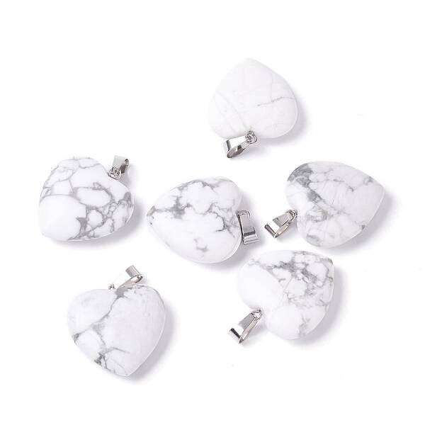 Natural Howlite Pendants
