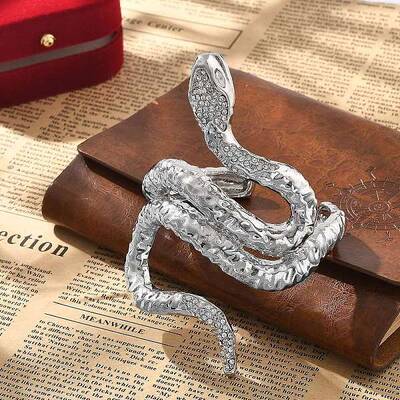 Snake Alloy Open Cuff Bangles for Women
