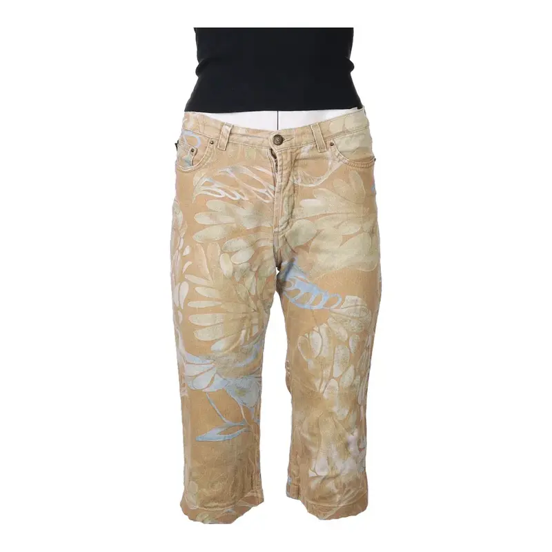 Just Cavalli Shorts - 30W UK 10 Beige Cotton