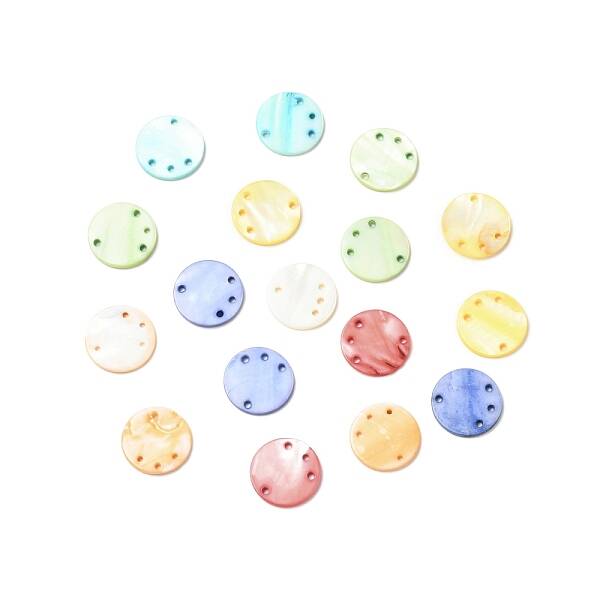 Dyed Natural Freshwater Shell Chandelier Component Links