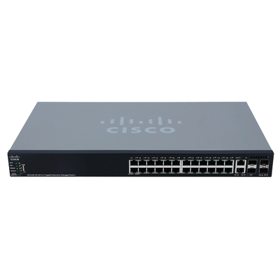 SG550X-24-K9= Cisco SG550X-24 26-Port + 4-Port SFP+ Layer 3 Switch