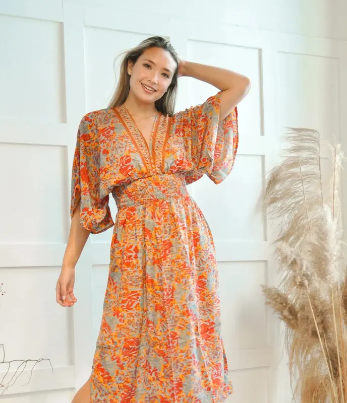 Short Rhythms Dress - Eco Couture | Size: O/S | Color: Earth Tones