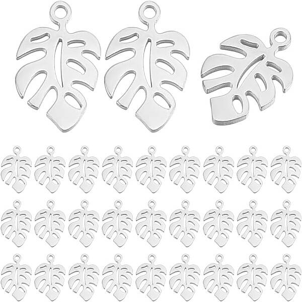30Pcs 304 Stainless Steel Charms