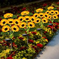 Solar Powered Sunflower Light, Outdoor Decorative Light, Auto On/Off Solar Decorative Light for Patio Villa Deck Garden Lawn ...