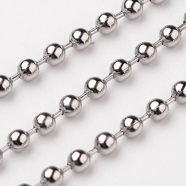 Non-Tarnish 3.28 Feet 304 Stainless Steel Ball Chains