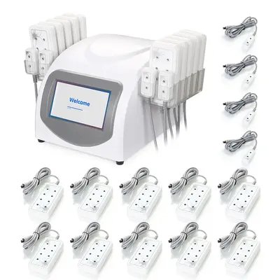 5mw Led Lipo Laser LLLT Lipolysis 14 Pads Fat Burning Body Slimming Machine 440mw for Spa Salon Studio Home Use | WL-LS1402