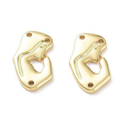 Rack Plating Eco-Friendly Brass Connector Charms