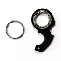 Aluminum Alloy Keychain Spinner Fidget Ring Toy, 1 Count Portable Lightweight Rotate Keychains with 2pcs Ring, Metal Key Cha...