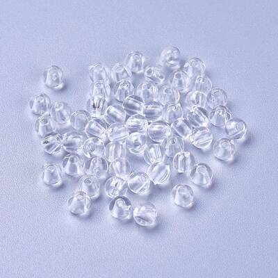 Transparent Clear Acrylic Round Beads