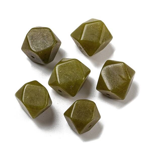 Natural White Jade Dyed Beads