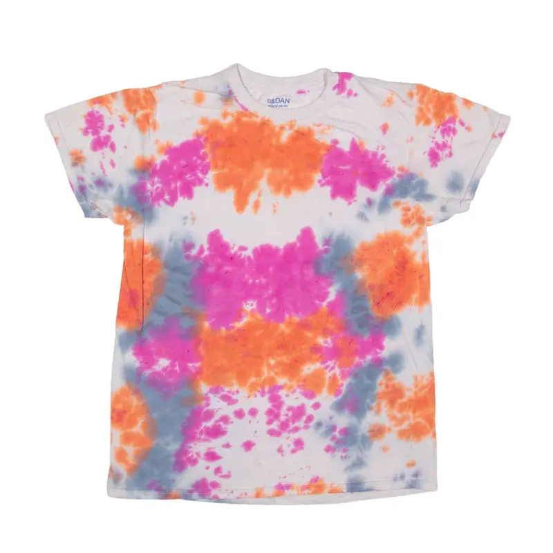 GILDAN Tie Dye T-Shirt White Short Sleeve Womens M