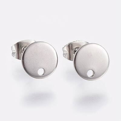 Non-Tarnish 304 Stainless Steel Stud Earring Findings