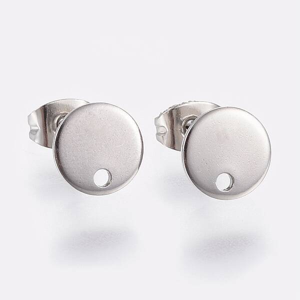 Non-Tarnish 304 Stainless Steel Stud Earring Findings