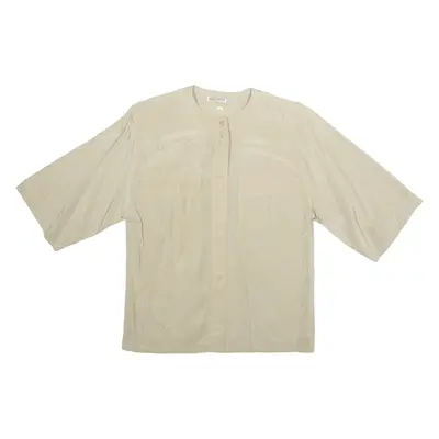 THE LEGEND Womens Top Beige Silk S