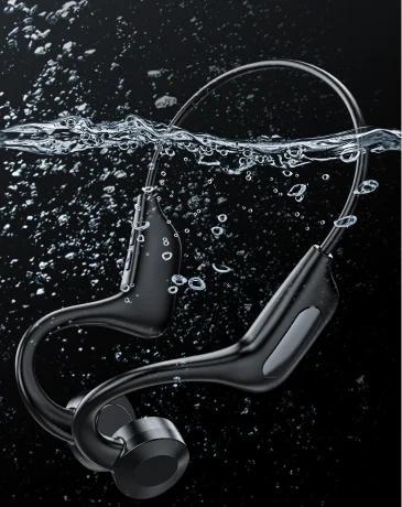 Waterproof Headphones Wireless Earbuds Bluetooth Long Playtime Sports Headset With Mic Sweatproof Premium Sound Air Conductio...