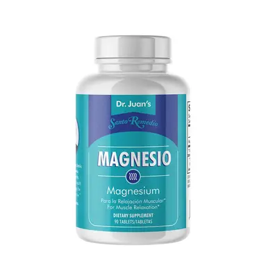 Santo Remedio Magnesium, Supports Muscle Relaxation, Dietary Supplement, Magnesium Citrate 300 mg, No Artificial Flavors, No ...