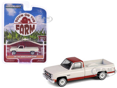 1981 GMC Sierra Classic K2500 Pickup Truck Beige and Dark Carmine Red \