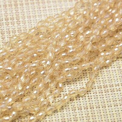 Electroplate Glass Beads Strands