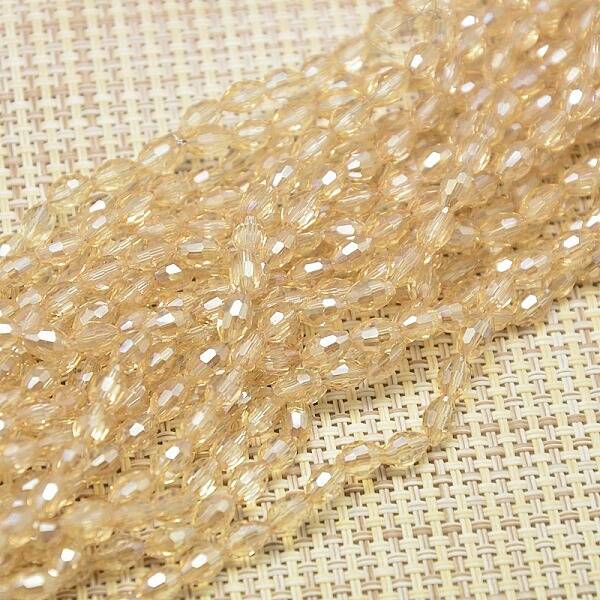 Electroplate Glass Beads Strands