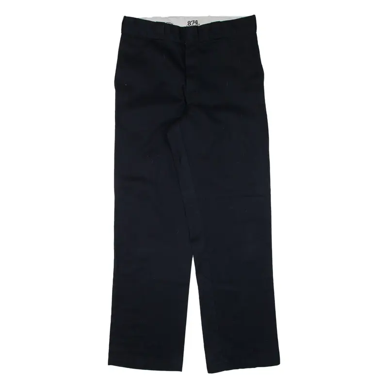DICKIES 874 Workwear Mens Trousers Black Regular Straight W33 L32