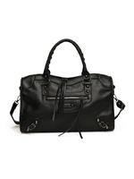 Women's Punk Style Large Capacity Tote Bag, Fashionable Solid Color Shoulder Bag for Daily Used, Casual Trendy Versatile High...