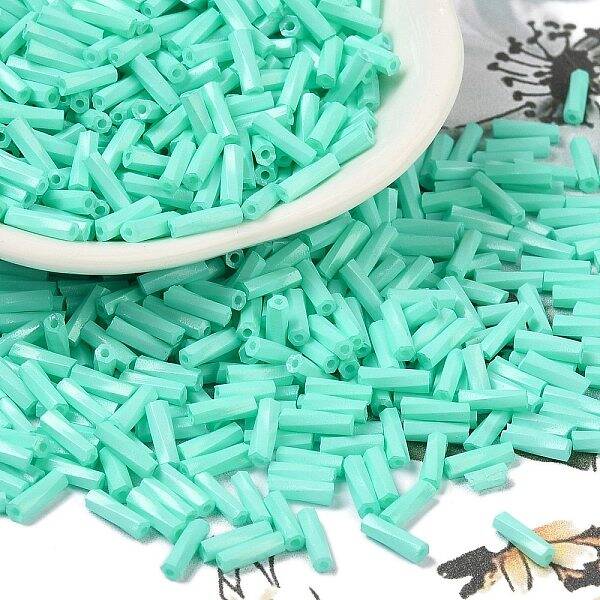 Baking Painted Glass Twist Bugle Beads